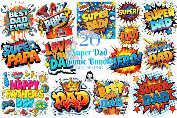 Download Super Dad Comic Pop Art Clipart - Pop art Collection