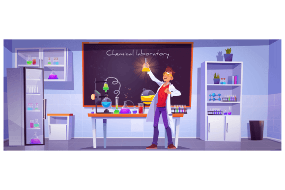 Download Chemical Laboratory Interior with Scientific Equipment - Laboratory Collection