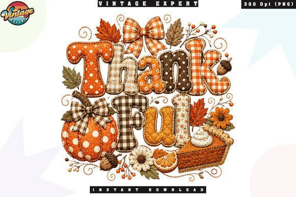 Download Thankful Autumn Pumpkin Pie Floral PNG - Premium Resources