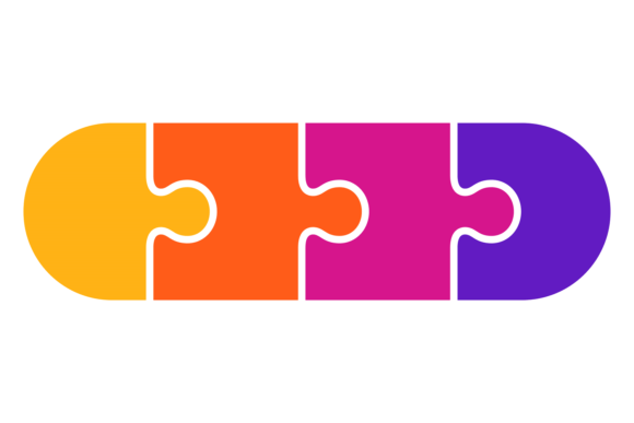 Download Jigsaw Pieces Connection. Color Business - Pie Collection