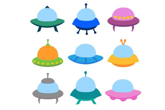 Download Alien Spaceship, Spacecrafts and UFO Set - Space Collection