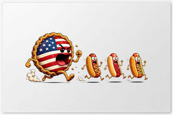 Download American Flag Pie PNG Funny Food - Pie Collection