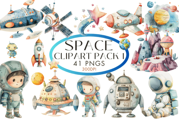 Download Space Clipart Pack 1 41 PNGS - Space Collection