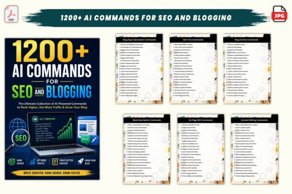 Download 1200+ AI Commands for SEO and Blogging - Seo Collection